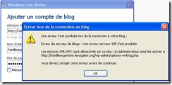 024_ erreur XML_RPC a activer WL Writer Install